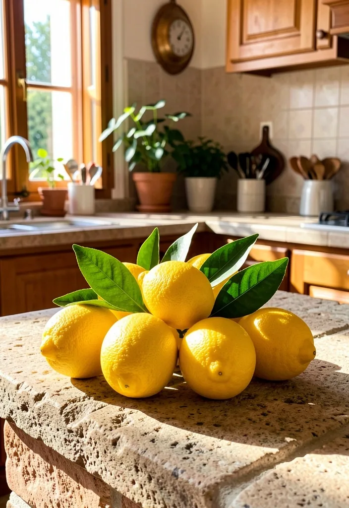 Limones frescos y vibrantes